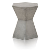 Benzara End Table In Slate Gray BM174157 Gray Concrete BM174157