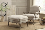 Benzara Wooden Ottoman With Reversible Cushion Seat In Cream BM174413 Cream Wood and Fabric BM174413