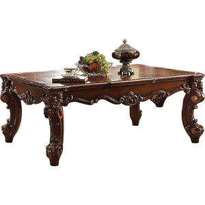 Benzara Wood Coffee Table in Cherry Brown BM177679 Brown Wood BM177679