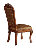 Benzara Set of 2 Wooden Side Chair , Cherry Oak Brown BM177838 Brown Wood BM177838