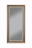 Benzara Full Length Leaner Mirror With a Rectangular Polystyrene Frame, Antique Gold BM178058 Gold Polystyrene Glass BM178058