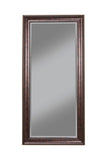 Benzara Full Length Leaner Mirror With a Rectangular Polystyrene Frame, Oil Rubbed Bronze BM178059 Bronze Polystyrene Glass BM178059