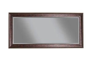 Benzara Full Length Leaner Mirror With a Rectangular Polystyrene Frame, Oil Rubbed Bronze BM178059 Bronze Polystyrene Glass BM178059