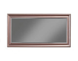 Benzara Full Length Leaner Mirror With a Rectangular Polystyrene Frame, Rose Gold BM178063 Gold Polystyrene Glass BM178063