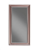 Benzara Full Length Leaner Mirror With a Rectangular Polystyrene Frame, Rose Gold BM178063 Gold Polystyrene Glass BM178063