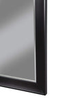 Benzara Contemporary Full Length Leaner Mirror With Rectangular Polystyrene Frame, Black BM178067 Black Polystyrene Glass BM178067