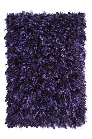 Benzara Contemporary Style Polyester Area Rug With cotton Backing, Purple BM181125 Purple Cotton & Polyester BM181125