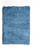 Benzara Contemporary Style Polyester Area Rug With cotton Backing, Blue BM181126 Blue Cotton & Polyester BM181126
