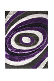 Contemporary Style Polyester Area Rug With cotton Backing, Multicolor