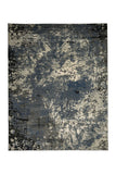 Distressed Polyester Area Rug With Jute Mesh Backing, Small, Multicolor