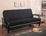 Metallic Futon Frame, Black