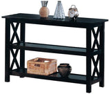 Transitional Wooden Sofa Table With 