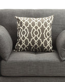 Benzara Transitional Style Wood and Linen Chair with 3 Pillows, Gray BM186100 Gray Linen and Wood BM186100