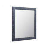 Benzara Wooden Framed Mirror In Transitional Style, Smoke Ash Gray BM187447 Gray Mirror Wood BM187447