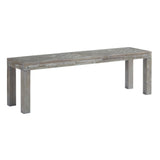 Benzara Acacia Wood Bench with Distinctive Herringbone Inlay Design, Brown BM187647 Brown Acacia Wood BM187647