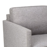 Benzara Fabric Upholstered Wooden Swivel Accent Chair, Gray BM194054 Gray Wood and Fabric BM194054