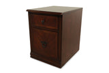 Benzara Transitional Style Wooden File Cabinet with Two Spacious Drawers, Brown BM194807 Brown Wood BM194807