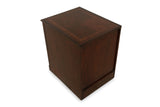 Benzara Transitional Style Wooden File Cabinet with Two Spacious Drawers, Brown BM194807 Brown Wood BM194807