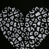 Benzara decorative Wood and Mirror Heart Wall Art, Black and Clear BM196000 Black and Clear Mirror, Glass, Faux Crystals and Composite Wood BM196000