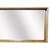 Benzara Rustic Style Wooden Wall Mirror in Rectangular Shape, Brown BM200925 Brown Recycled Elm BM200925