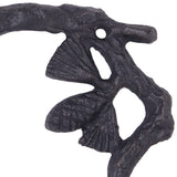 Benzara Wood Branch Look Wall Hooks with Key Hole Hanging, Black, Set of 2 BM202259 Black Wood BM202259