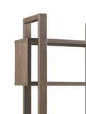 Benzara 5 Shelf Open Design Wooden Bookcase with Zig Zag Design, Brown BM204137 Brown MDF and Wood BM204137