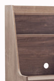 Benzara Wooden 1 Door Bakers Cabinet with 2 Top Shelves and 1 Drawer, Brown BM204158 Brown MDF, Wood and Metal BM204158