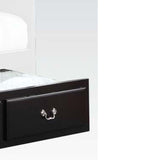 Benzara Wooden Twin Size Trundle Bed with Caster Wheels, Black BM204336 Black Wood BM204336