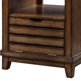Benzara Open Top Contemporary Wooden Contemporary Style End Table, Brown BM204475 Brown Wood, Composite Wood BM204475