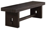 Benzara Transitional Style Wooden Bench with Trestle Base, Brown BM204540 Brown Wood. BM204540