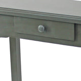 Benzara Wooden Console Table with 1 Drawer and Flared Leg Support, Gray BM204768 Gray Wood BM204768