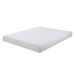Benzara Full Size Mattress with Patterned Fabric Upholstery, White BM205433 White Foam and Fabric BM205433