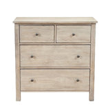 Benzara 4 Drawer Transitional Style Chest with Wood Grain Details, Gray BM205700 Gray Wood BM205700