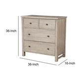 Benzara 4 Drawer Transitional Style Chest with Wood Grain Details, Gray BM205700 Gray Wood BM205700