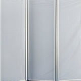 Benzara Accordion Style Metal 3 Panel Room Divider with Perforated Details, White BM205795 White Metal BM205795