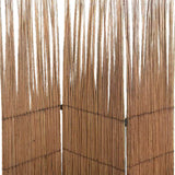 Benzara Traditional Style 3 Panel Wooden Willow Branch Room Divider, Brown BM205796 Brown Wood, Willow Branch and Metal BM205796