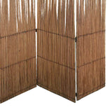 Benzara Traditional Style 3 Panel Wooden Willow Branch Room Divider, Brown BM205796 Brown Wood, Willow Branch and Metal BM205796