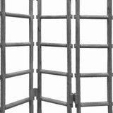 Benzara Contemporary 3 Panel Wooden Screen with Ladder Design, Gray BM205871 Gray Wood BM205871