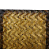 Benzara Modern Style Wood Wall Decor with Patterned Carving, Small, Gold & Brown BM205906 Gold & Brown Wood BM205906