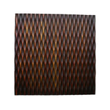 Benzara Modern Style Wooden Wall Decor with Patterned Carving, Large, Brown BM205909 Brown Wood BM205909