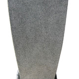 Benzara Tall Ball Top Fountain with Tall Square Vase Base Planter, Gray BM205912 Gray Sandstone, LED BM205912