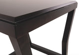 Benzara Wooden End Table With Rectangular Top and Sturdy Angular Legs, Brown BM206144 Brown Wood and Veneer BM206144