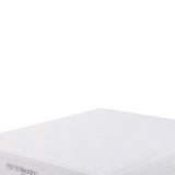 Benzara Fabric Mattress with Certified Memory Foam, White BM206613 White Foam and Fabric BM206613