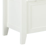 Benzara Transitional Style Wooden Bench with Lift Top Seat, White BM207197 White Wood BM207197