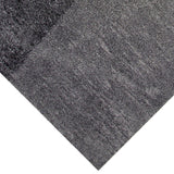 Benzara 90 X 63 Inches Fabric Power Loomed Rug with Faceted Print, Gray BM207820 Gray Fabric BM207820