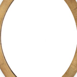 Benzara Contemporary Wooden Wall Mirror with Quatrefoil Shape Design, Gold BM209105 Gold Solid Wood and Mirror BM209105