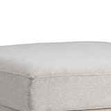 Benzara Polyester Upholstered Ottoman with Storage and Tapered Block Legs, Gray BM209210 Gray Solid wood, Fabric BM209210