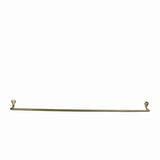 32 Inch Tubular Metal Wall Mounting Bar Hanger, Brass