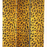 Benzara 3 Panel Wooden Frame Screen with Animal Print, Gold and Black BM210112 Gold and Black Solid Wood BM210112