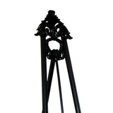 Benzara Traditional Style Bishop Easel with Angular Legs, Antique Black BM210462 Black Solid Wood BM210462